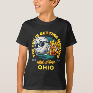Camiseta El Eclipse Solar De Ohio El Sol Del 8 De Abril De