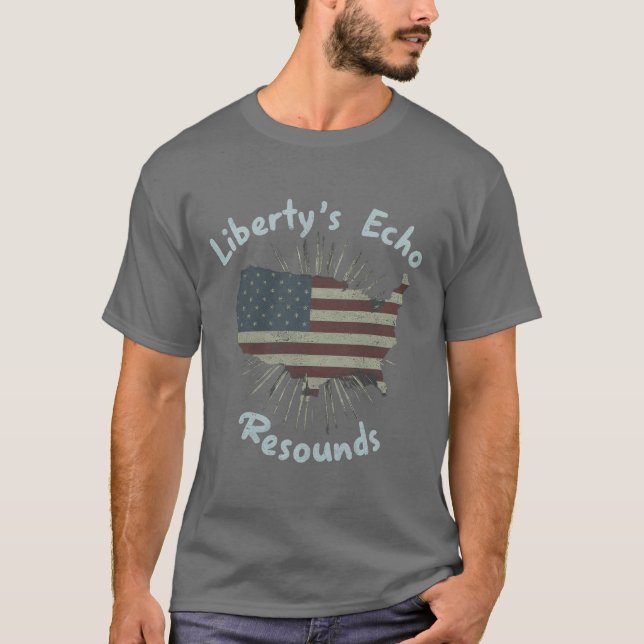 Camiseta El eco de la libertad resuena (Anverso)