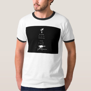 Camiseta El ecuador stickman de la bandeja matemática de Sl