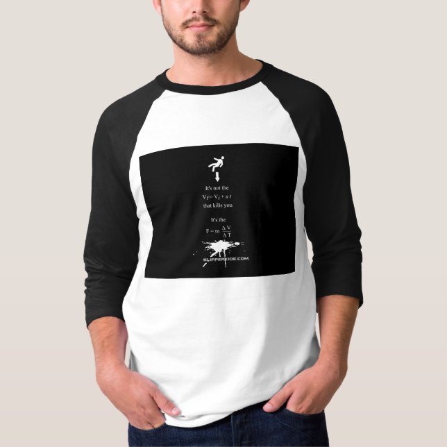 Camiseta El ecuador stickman de la bandeja matemática de Sl (Anverso)