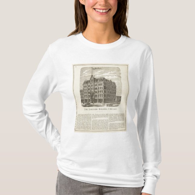 Camiseta El edificio de la orilla del lago, Chicago (Anverso)