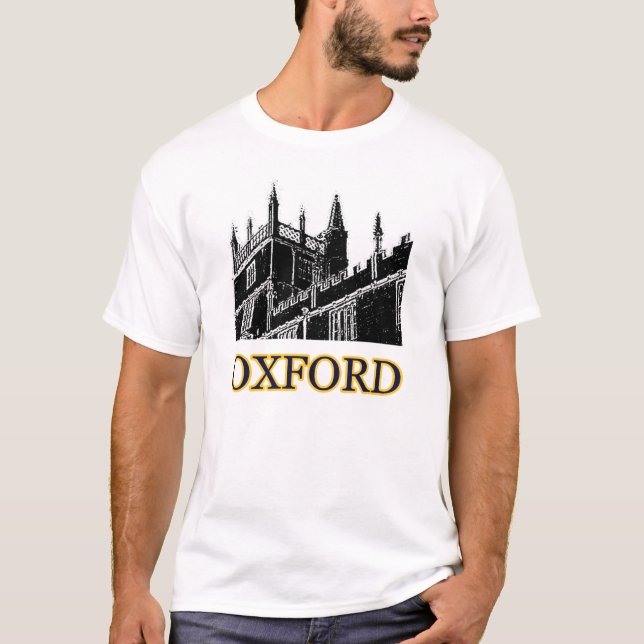 Camiseta El edificio de Oxford Inglaterra tuerce en espiral (Anverso)