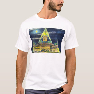 Camiseta El edificio del capitolio del estado en la noche
