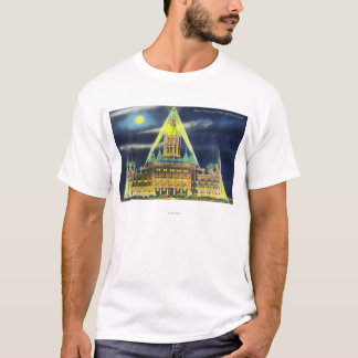 Camiseta El edificio del capitolio del estado en la noche