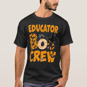 Camiseta El Educador Boo Crew Volvió A La Escuela De Hallow