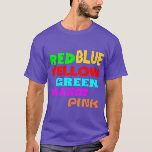 Camiseta El efecto de Stroop, leyó los colores