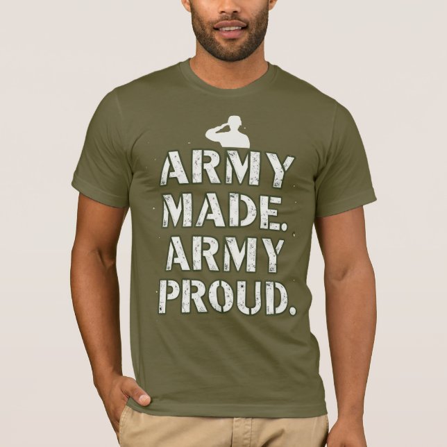 Camiseta El Ejército. Orgulloso del Ejército. (Anverso)