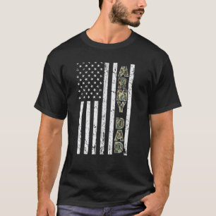 Camiseta El Ejército Papá Bandera Americana Camuflaje Milit