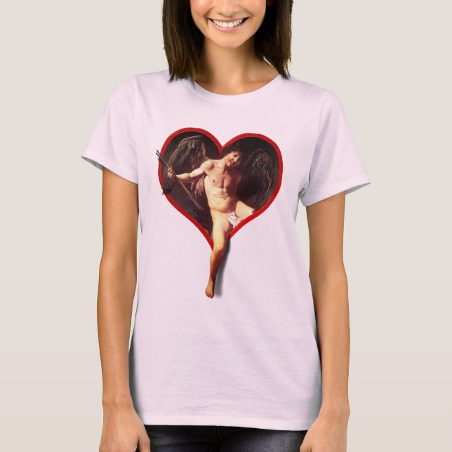 Camiseta El El día de San Valentín cupido de Caravaggio (Anverso)