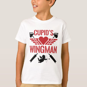 Camiseta El El día de San Valentín de Cupid Wingman Cute