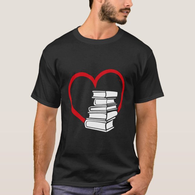 Camiseta El El día de San Valentín Del Libro De Book Nerd'S (Anverso)