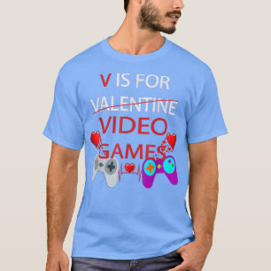 Camiseta El el día de San Valentín V Es Para Vídeo De Apara