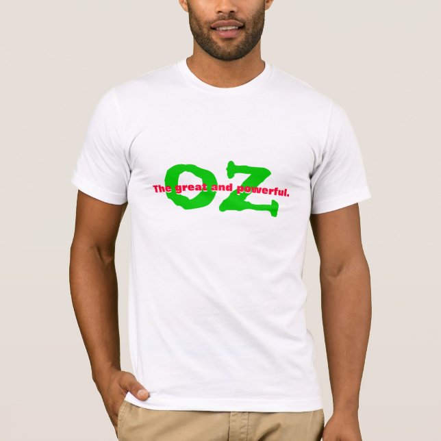 Camiseta El el grande y potente. Onza (Anverso)