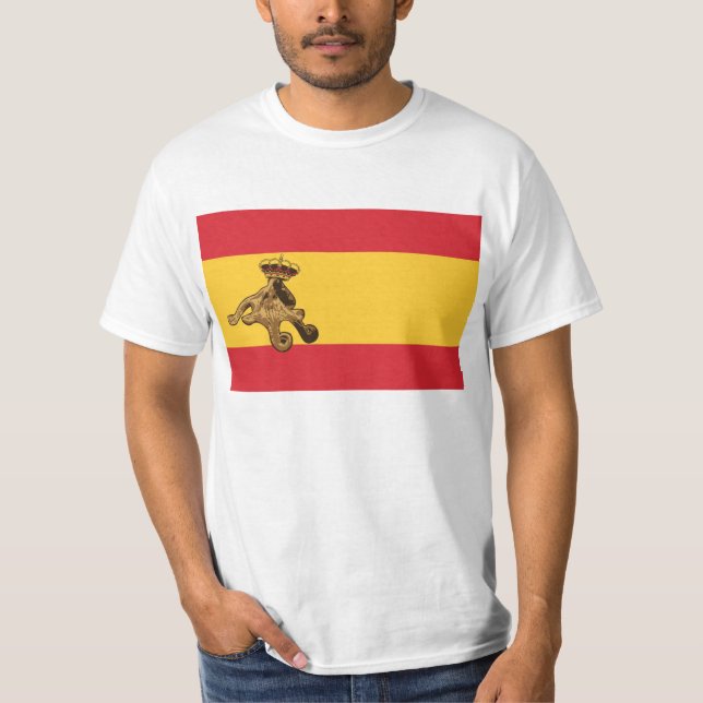 Camiseta ¡El EL Pulpo Paul invade el bandera de España del (Anverso)