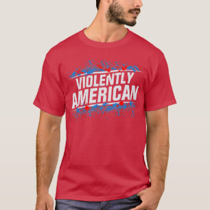 Camiseta El electricista gordo violentamente norteamericano