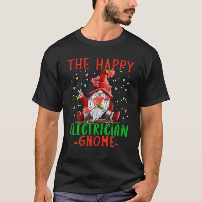 Camiseta El electricista Navidades de Gnome (Anverso)