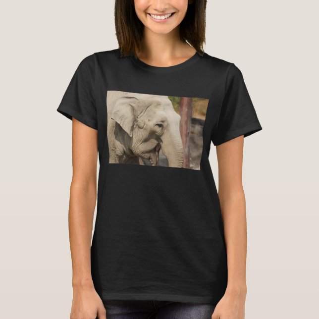 Camiseta El elefante africano de arte digital, pequeño cami (Anverso)