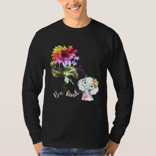 Camiseta El elefante bebé tiene un gran autismo de girasol 