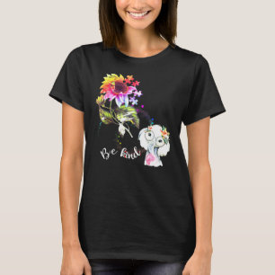 Camiseta El elefante bebé tiene un gran autismo de girasol