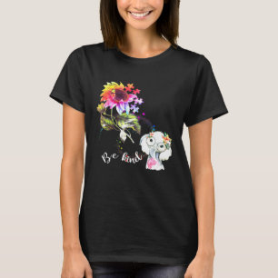 Camiseta El elefante bebé tiene un gran autismo de girasol