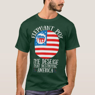 Camiseta El elefante contamina la enfermedad que destruye a