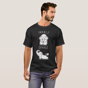 Camiseta El elefante divertido inhala exhala yoga