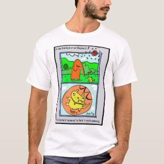 Camiseta El elefante encontró el perro muy molesto