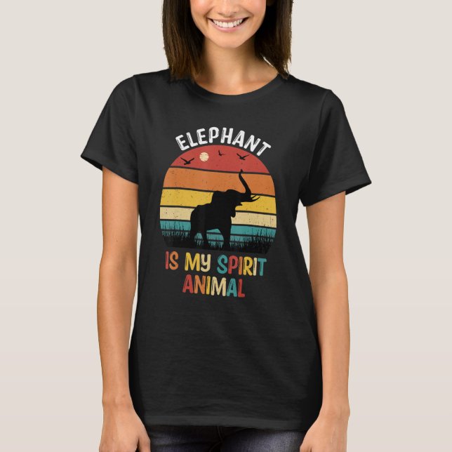 Camiseta El Elefante Es Mi Espíritu Elefante Animal (Anverso)