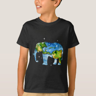 Camiseta El Elefante Planeta del Día de la Tierra: El arte