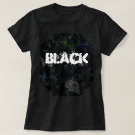 CAMISETA EL ELEGANTE MODERNO EL ARTE ABSTRACTO NEGRO