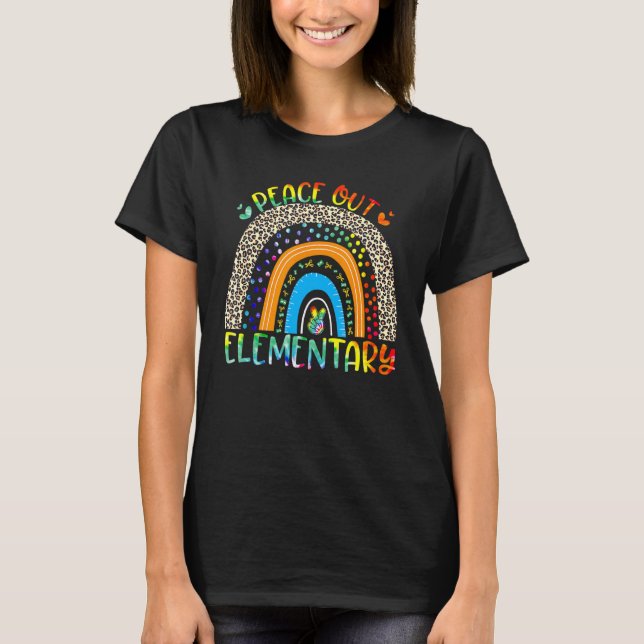 Camiseta El Elemental Te del Arcoiris del Leopardo Elementa (Anverso)