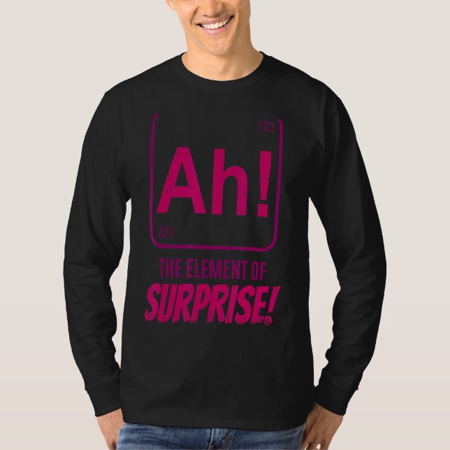 Camiseta El elemento del surfista científico del profesor d (Anverso)