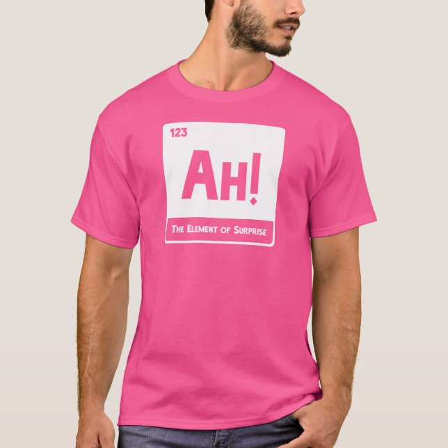 Camiseta ¡El elemento sorpresa! (Anverso)
