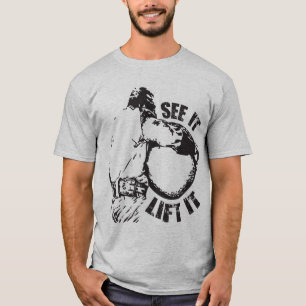 Camiseta El elevador de piedra de Atlas, el hombre fuerte, 