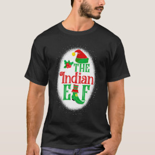 Camiseta El Elfo Indio Emparentado Elfo De Navidad Blanquea