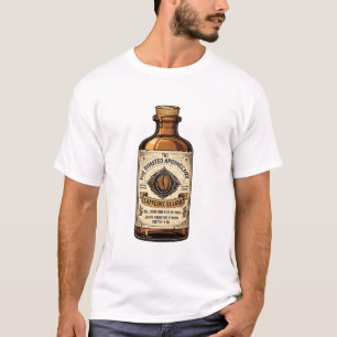 Camiseta El Elixir de Cafeína de La Botica Tostada Vintage 
