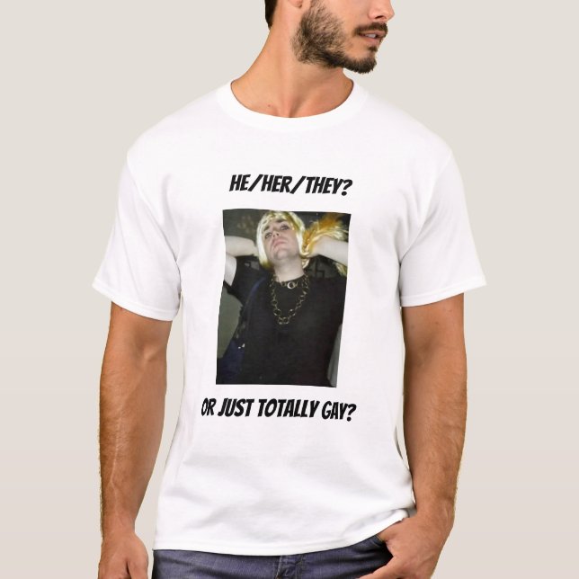 Camiseta Él, Ella, Ellos - Blanco (Anverso)