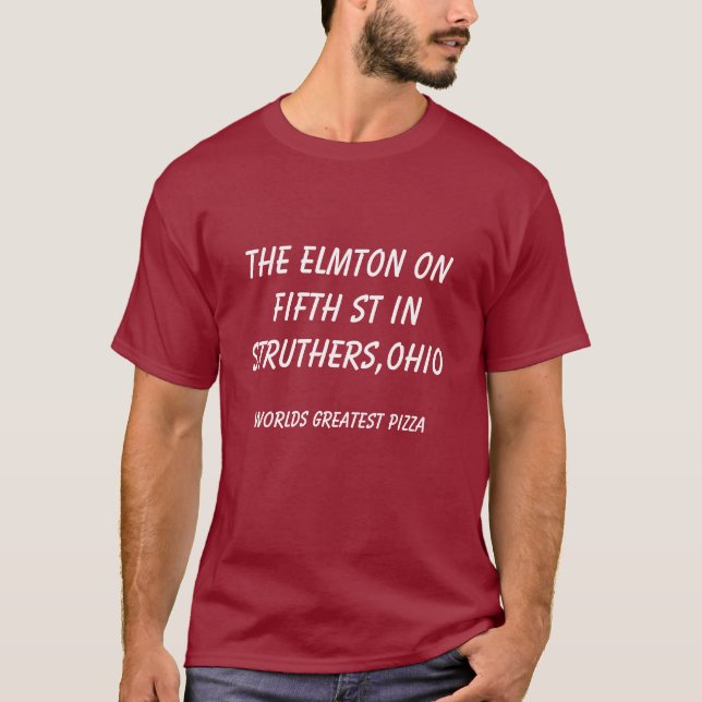 Camiseta EL ELMTON en QUINTO ST en STRUTHERS, OHIO, mundo… (Anverso)