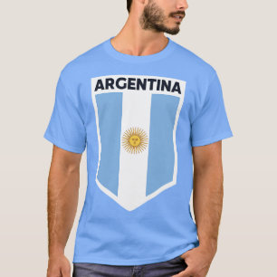 Camiseta El emblema de la bandera de Argentina