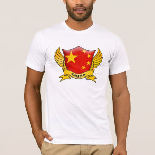 Camiseta El emblema de la bandera de China