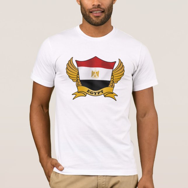 Camiseta El emblema de la bandera de Egipto (Anverso)