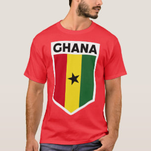 Camiseta El emblema de la bandera de Ghana