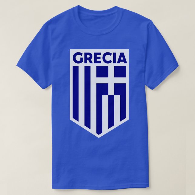 Camiseta El emblema de la bandera de Grecia (Diseño del anverso)