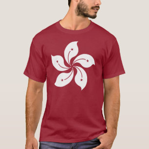 Camiseta El emblema de la bandera de Hong Kong