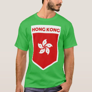 Camiseta El emblema de la bandera de Hong Kong