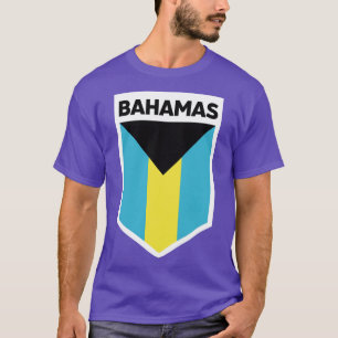 Camiseta El emblema de la bandera de las Bahamas