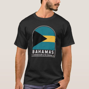 Camiseta El emblema de la bandera de las Bahamas es un mal 