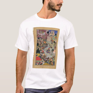 Camiseta El emperador Akbar (r.1556-1605) tira Saimal en el