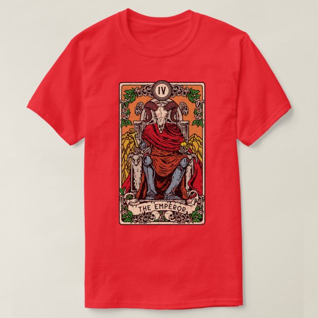 Camiseta El Emperador Gótico Tarot d I Fortune Teller (Diseño del anverso)