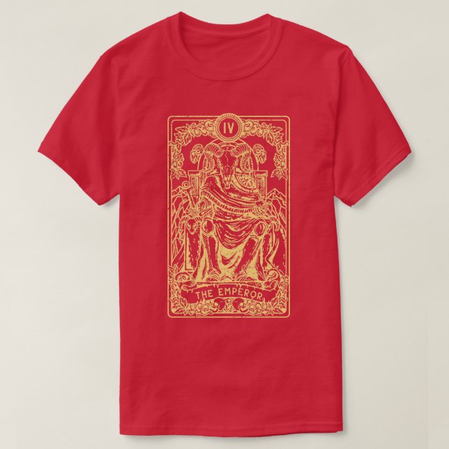 Camiseta El Emperador Gótico Tarot d I Fortune Teller (Diseño del anverso)